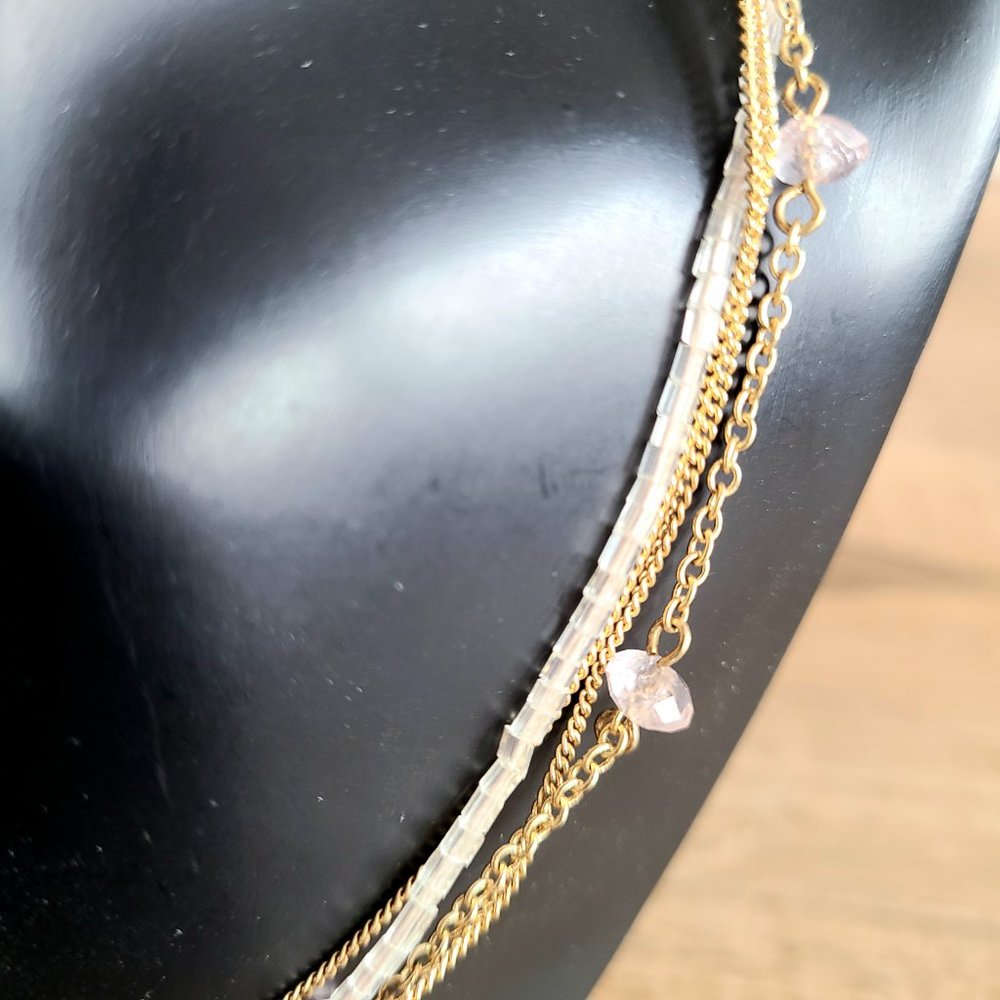 FI 4 strands layering necklaces/chain.